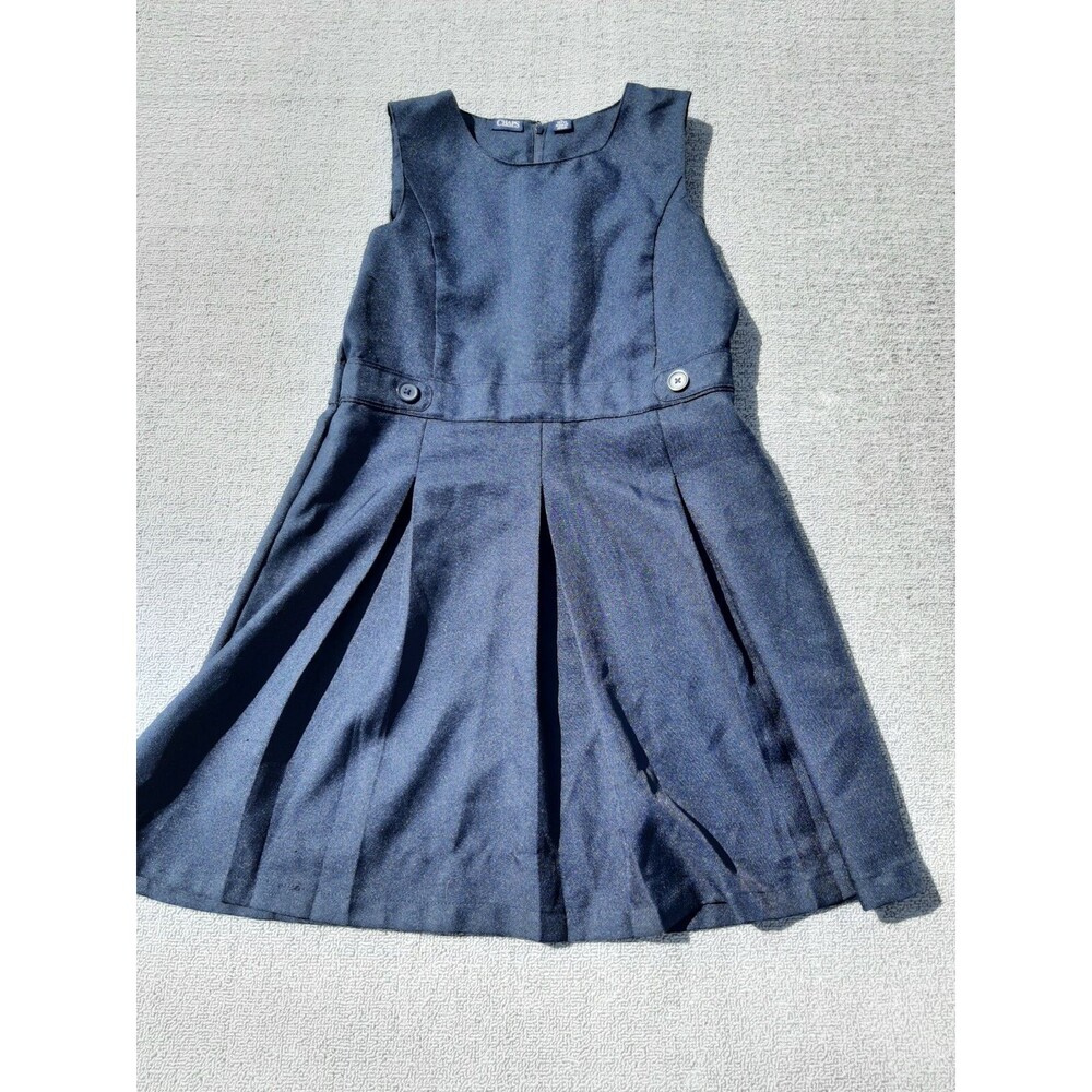 CHAPS Girls Dress L 12/14 Blue *some tiny snags